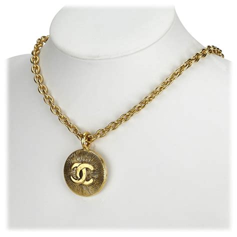 chanel pendant white gold|authentic chanel necklace for sale.